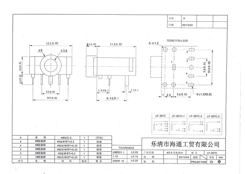 3F07-5PA ALUMINUM HEAD