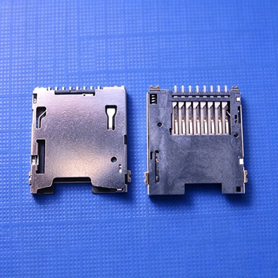 TF/microSD push type with detection with positioning column
