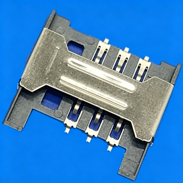 Sim no-push type 6Pin (H=1.5mm) without column detection