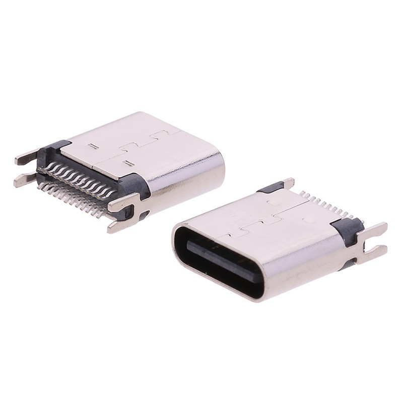 24Pin Clamp Female Connector, Thickness 1.0mm, H=9.3/10.0/10.5mm