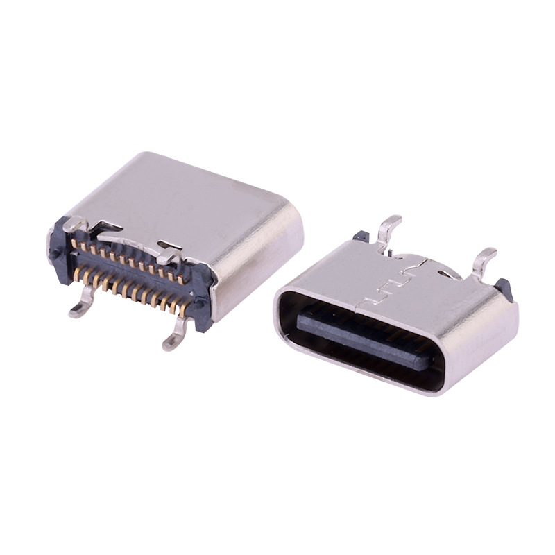 24Pin Vertical SMT Connector, Height: 5.5/6.5/6.8/7.4mm, DIP+SMT